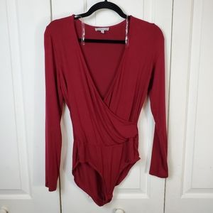 Charlotte Russe Red body suit